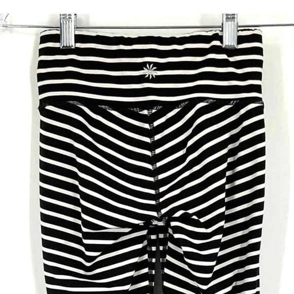 Athleta Black and White Crop Leggings Size XXS - Picture 3 of 6